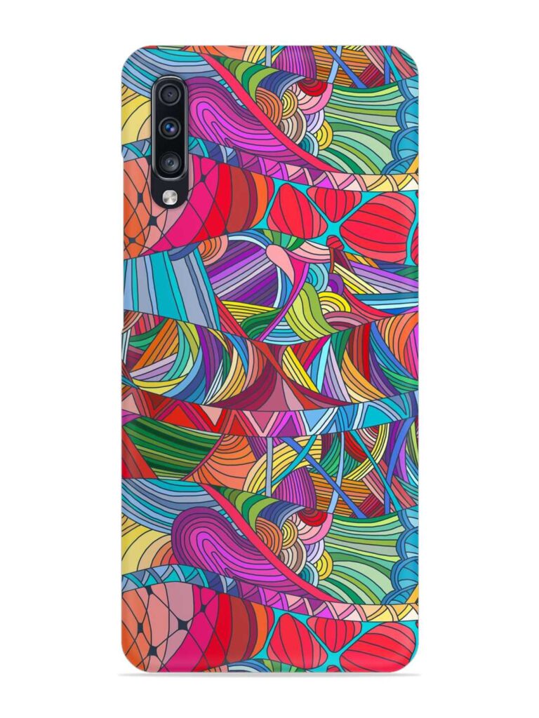 Seamless Patterns Hand Drawn Snap Case for Samsung Galaxy A70 Zapvi