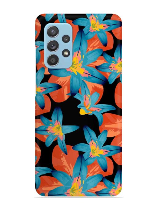 Philippine Flowers Seamless Snap Case for Samsung Galaxy A72 Zapvi