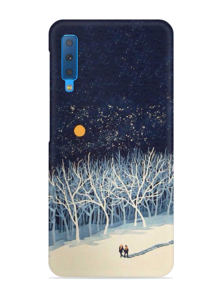 Full Moon Snowshoe Tour Snap Case for Samsung Galaxy A7 (2018) Zapvi