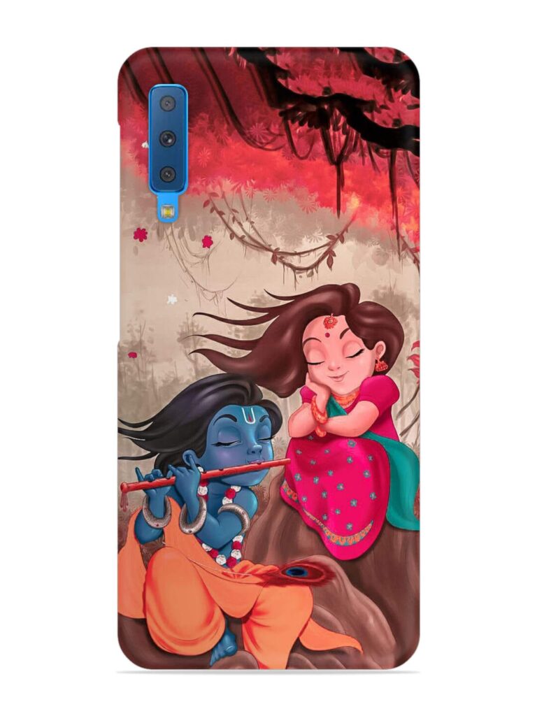 Radhe Krishna Water Art Snap Case for Samsung Galaxy A7 (2018) Zapvi