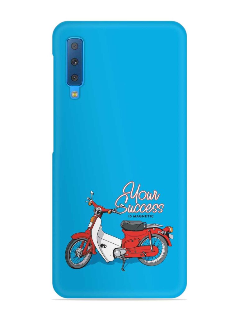 Motorcycles Image Vector Snap Case for Samsung Galaxy A7 (2018) Zapvi