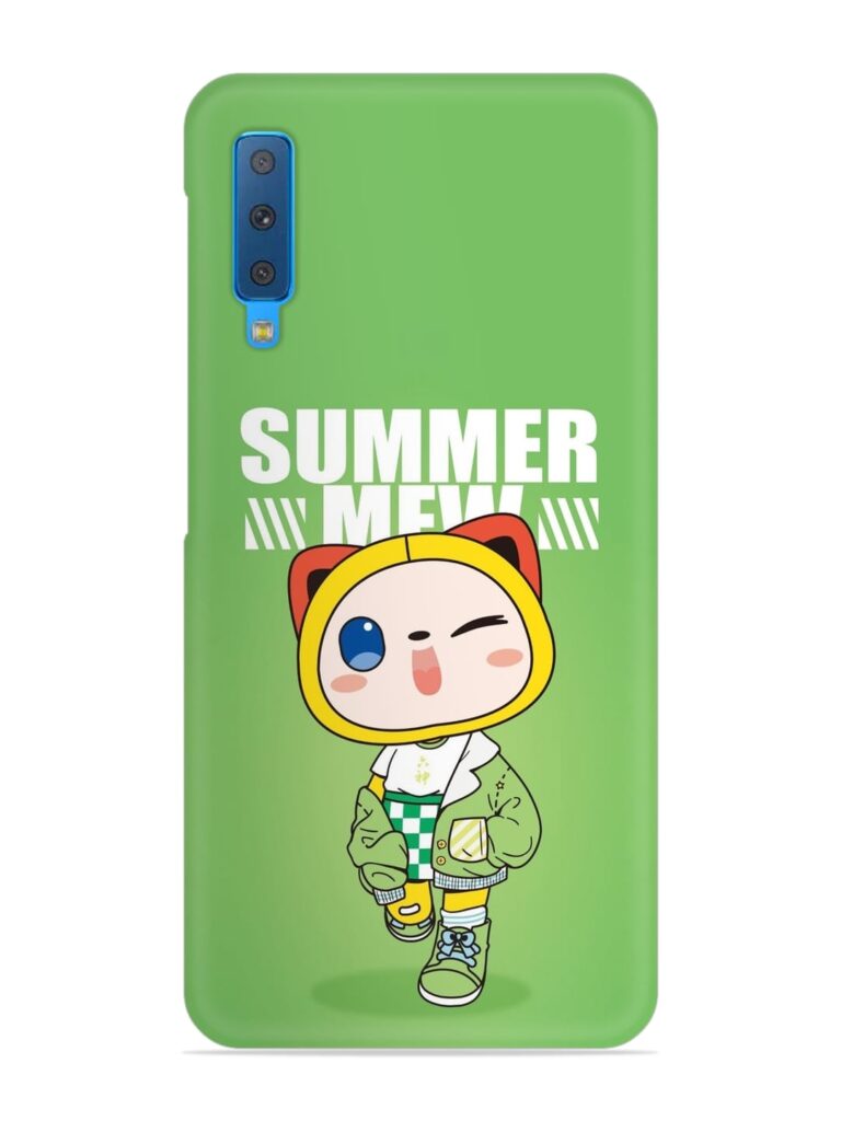 Summer Mew Snap Case for Samsung Galaxy A7 (2018) Zapvi