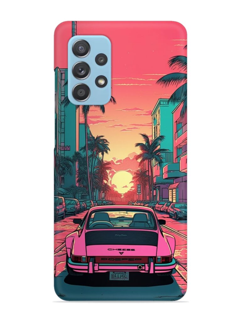 Car At Viewpoint Snap Case for Samsung Galaxy A73 (5G) Zapvi