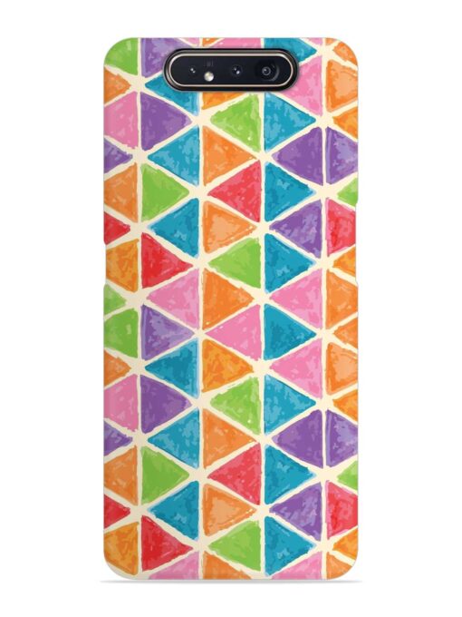 Seamless Colorful Isometric Snap Case for Samsung Galaxy A80 Zapvi
