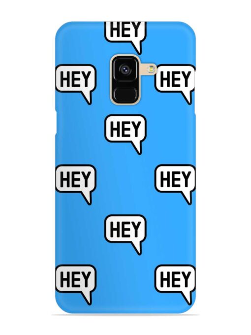 Hey Text Message Snap Case for Samsung Galaxy A8 (2018) Zapvi