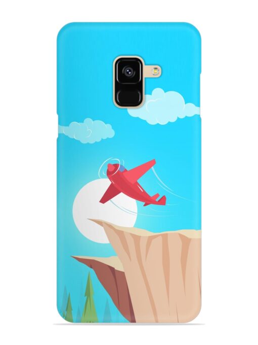 Small Planes In Flight Snap Case for Samsung Galaxy A8 (2018) Zapvi