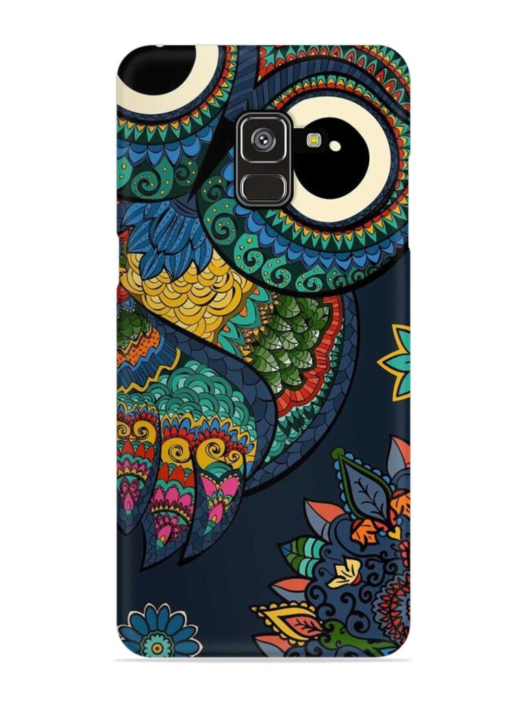 Owl Vector Art Snap Case for Samsung Galaxy A8 Plus Zapvi