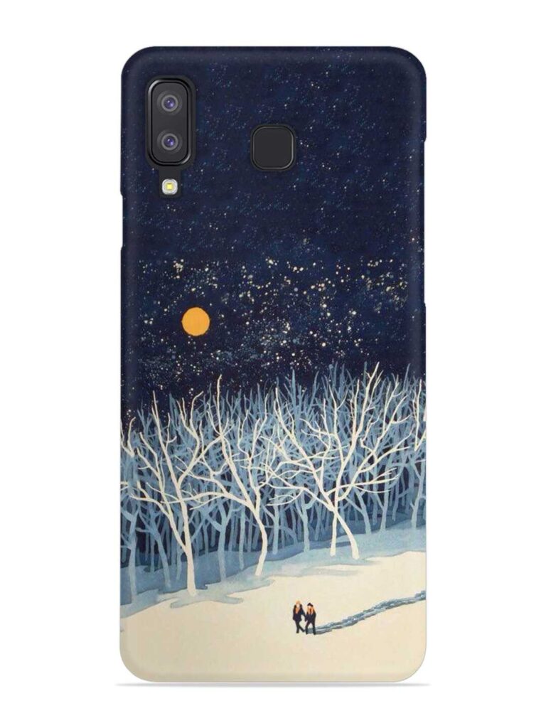 Full Moon Snowshoe Tour Snap Case for Samsung Galaxy A8 Star Zapvi