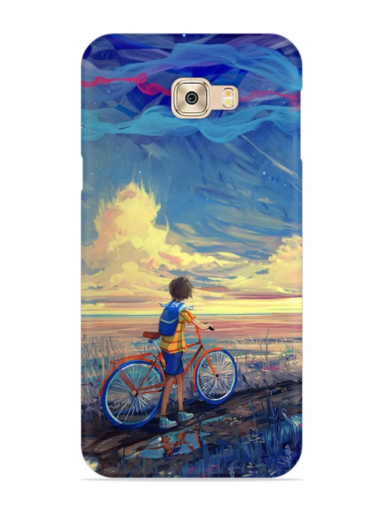 Bicycle Art Snap Case for Samsung Galaxy C9 Zapvi