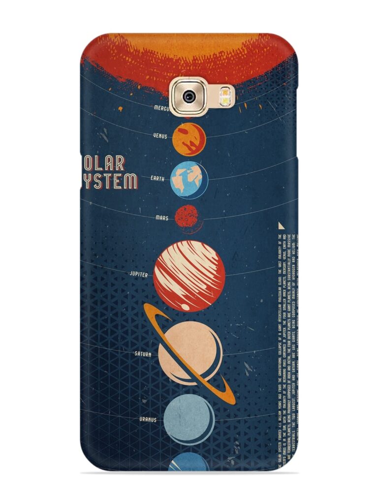 Solar System Vector Snap Case for Samsung Galaxy C9 Zapvi
