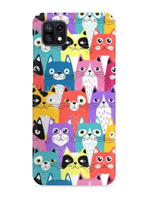 Funny Cartoon Cats Snap Case for Samsung Galaxy F42 (5G) Zapvi