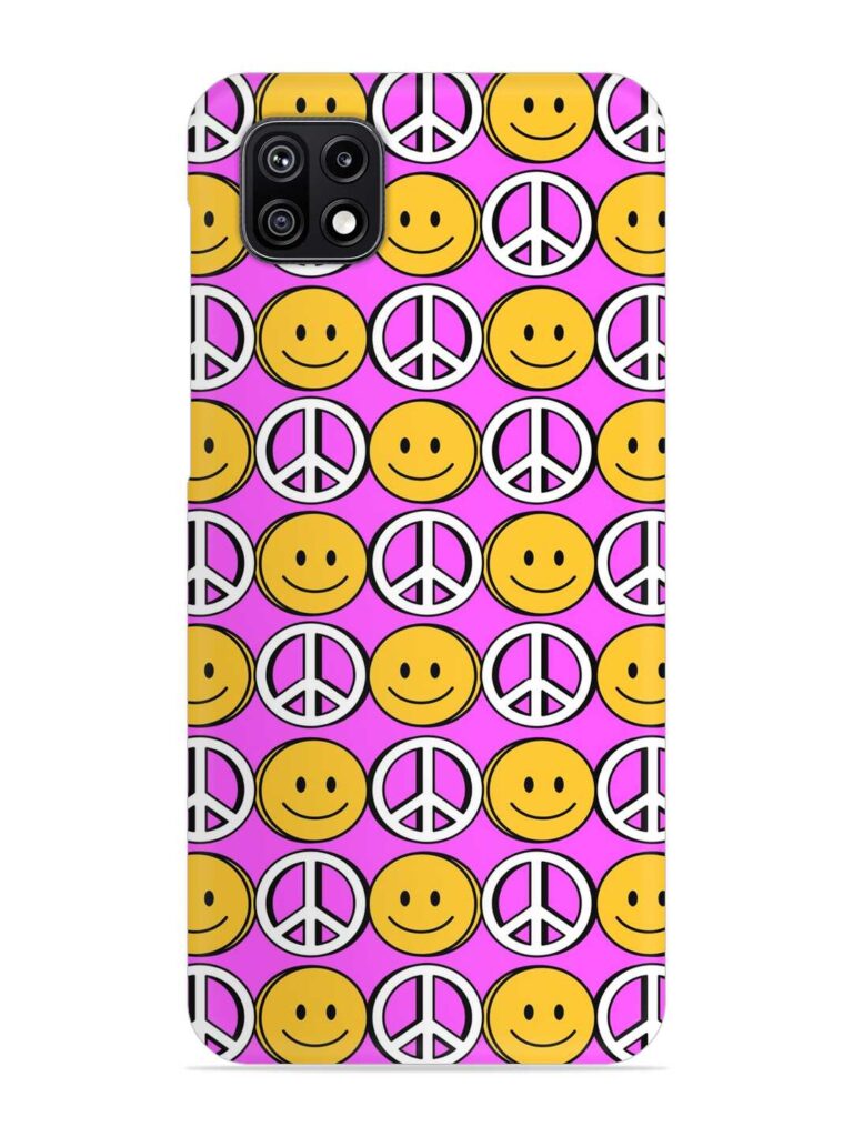 Smiley Face Peace Snap Case for Samsung Galaxy F42 (5G) Zapvi