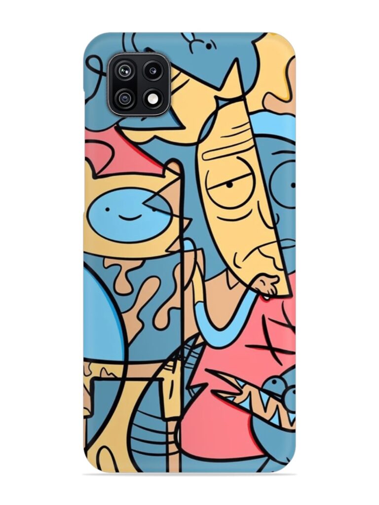 Silly Face Doodle Snap Case for Samsung Galaxy F42 (5G) Zapvi