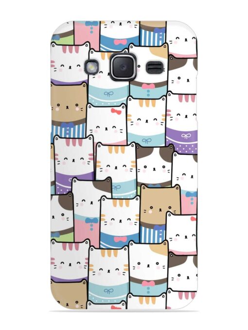 Cute Adorable Cat Snap Case for Samsung Galaxy J2 (2015) Zapvi