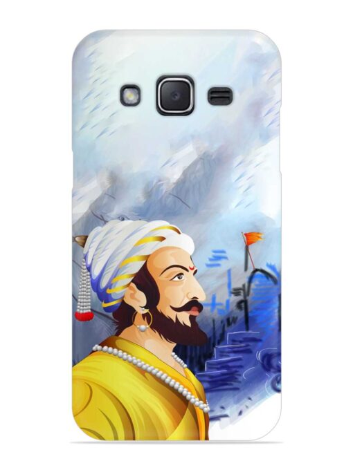 Shivaji Maharaj Color Paint Art Snap Case for Samsung Galaxy J2 (2017) Zapvi