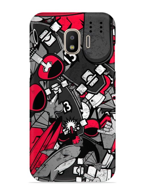 Doodle Textures Snap Case for Samsung Galaxy J2 (2018) Zapvi
