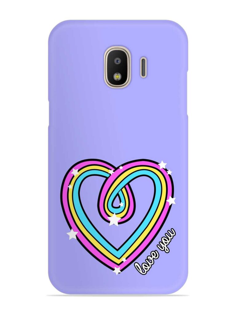 Colorful Rainbow Heart Snap Case for Samsung Galaxy J2 Core Zapvi