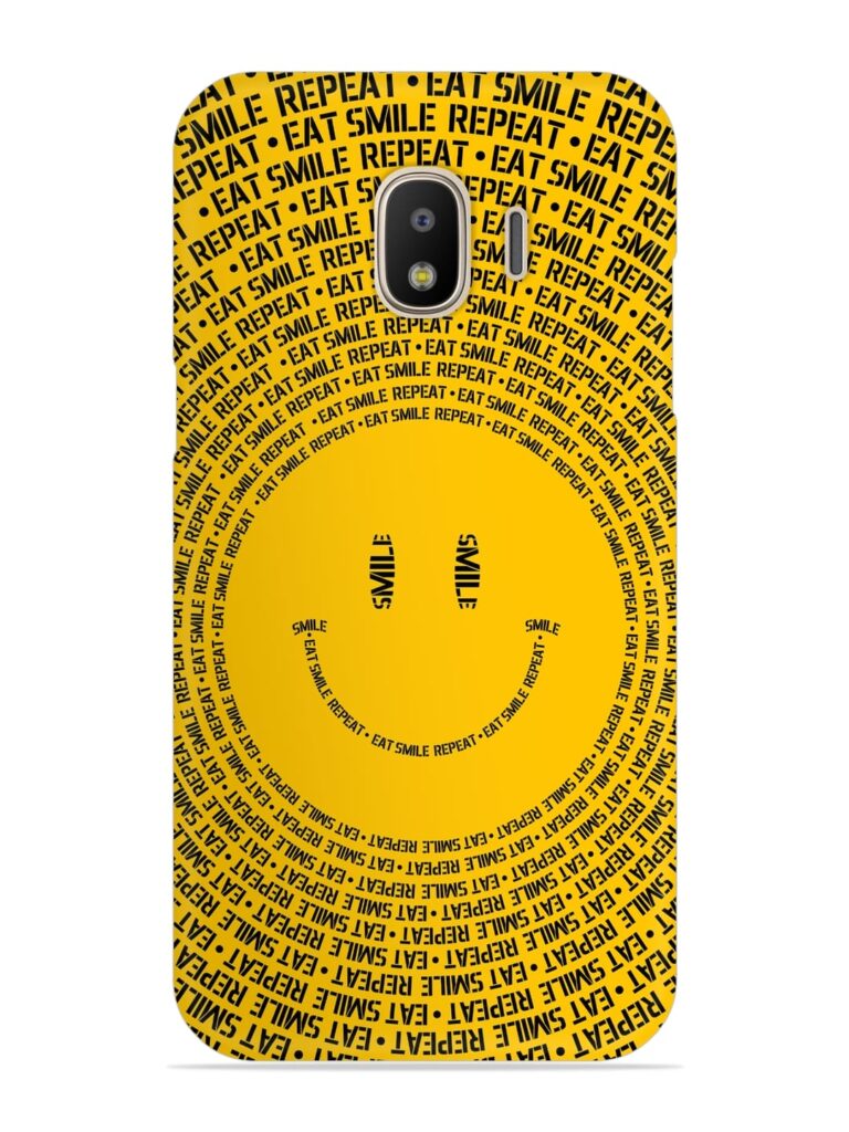 Smiley Snap Case for Samsung Galaxy J4 Zapvi