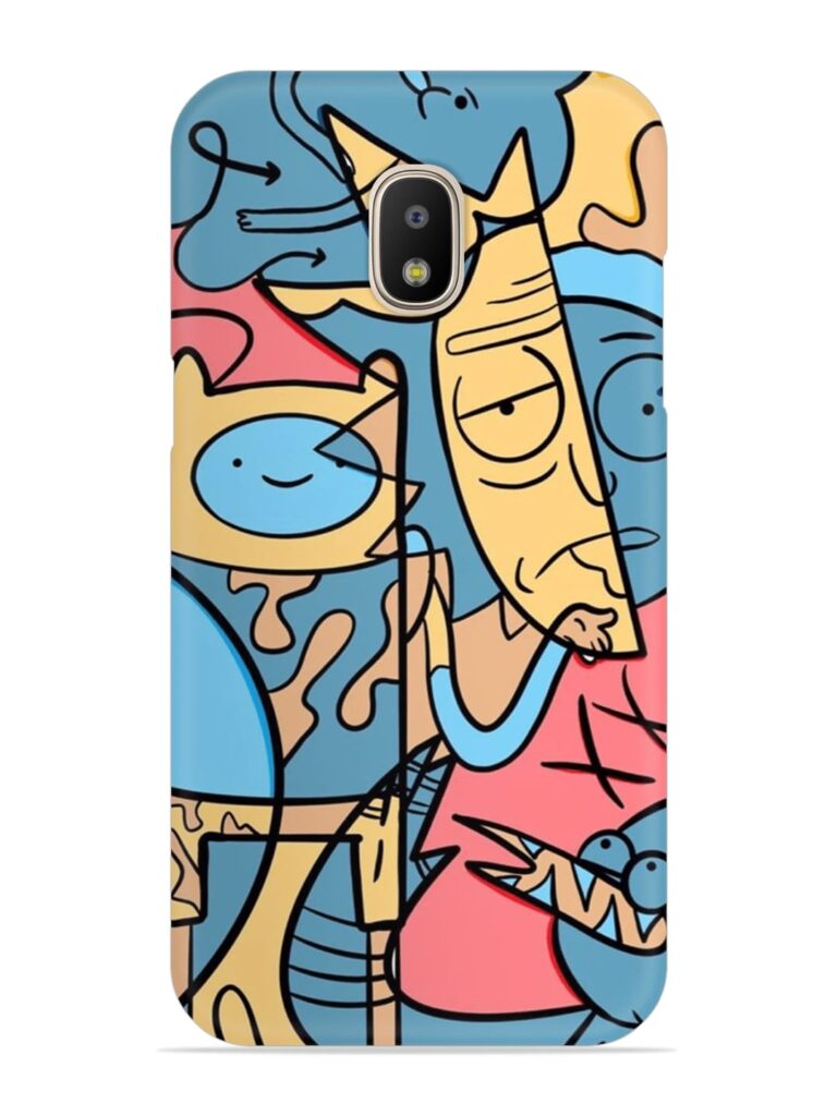 Silly Face Doodle Snap Case for Samsung Galaxy J5 (2017) Zapvi