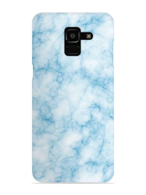 Blue White Natural Marble Snap Case for Samsung Galaxy J6 (2018) Zapvi