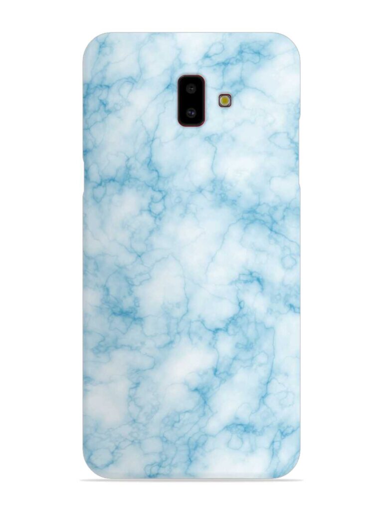 Blue White Natural Marble Snap Case for Samsung Galaxy J6 Plus Zapvi
