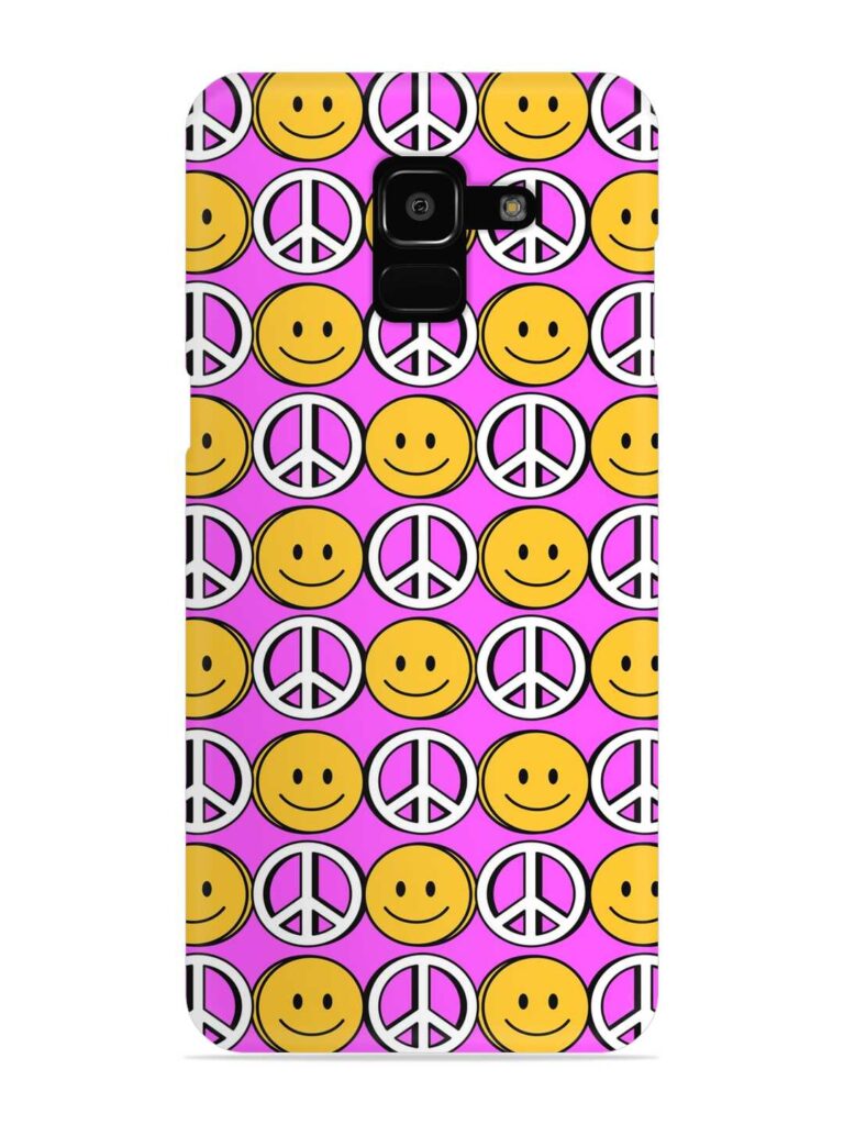 Smiley Face Peace Snap Case for Samsung Galaxy J6 Prime Zapvi