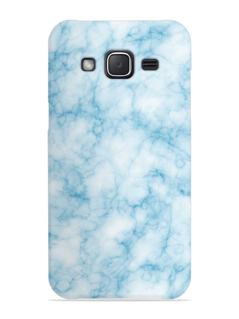 Blue White Natural Marble Snap Case for Samsung Galaxy J7 (2015) Zapvi