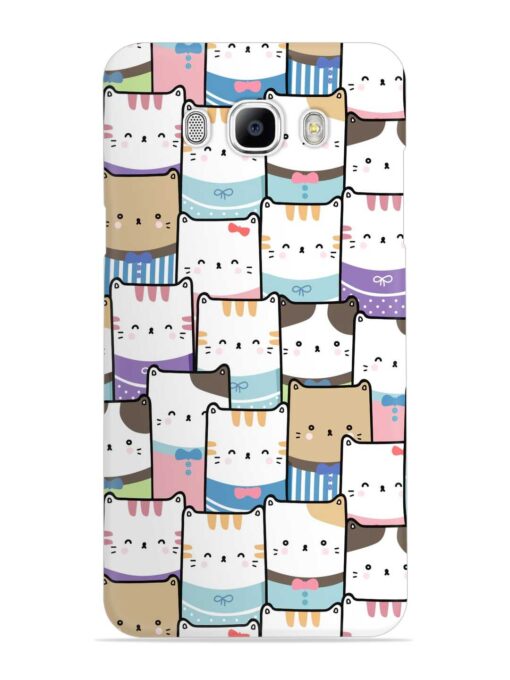 Cute Adorable Cat Snap Case for Samsung Galaxy J7 (2016) Zapvi