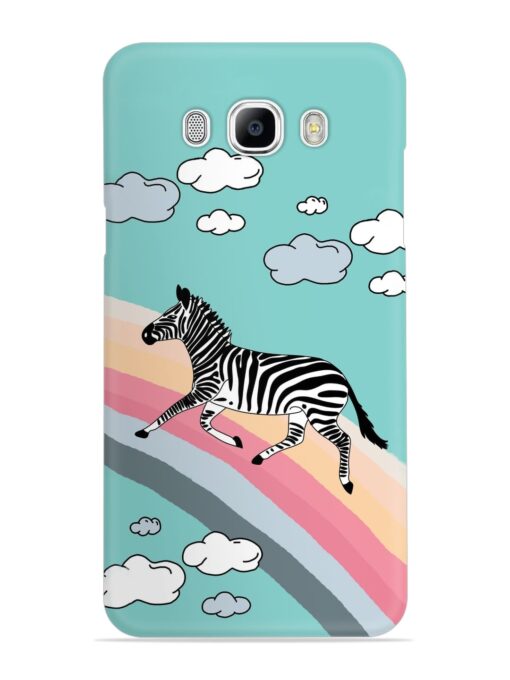 Running Zebra Snap Case for Samsung Galaxy J7 (2016) Zapvi
