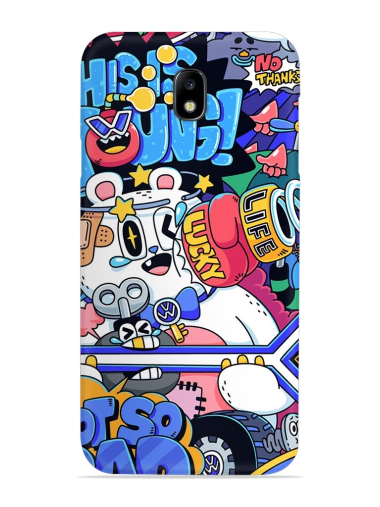 Universal Doodle Snap Case for Samsung Galaxy J7 (2017) Zapvi