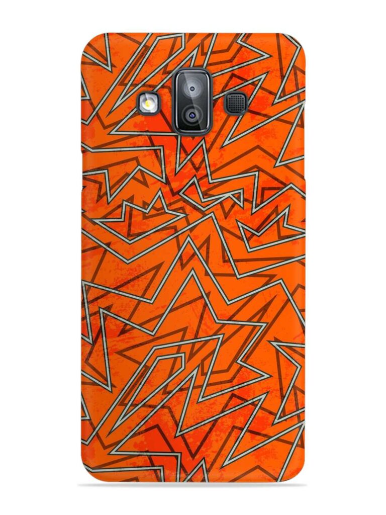 Abstract Orange Retro Snap Case for Samsung Galaxy J7 Duo Zapvi