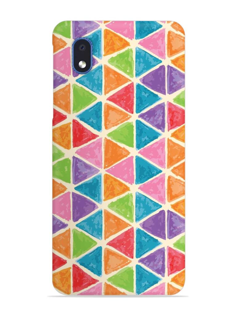 Seamless Colorful Isometric Snap Case for Samsung Galaxy M01 Core Zapvi