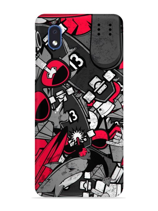 Doodle Textures Snap Case for Samsung Galaxy M01 Core Zapvi