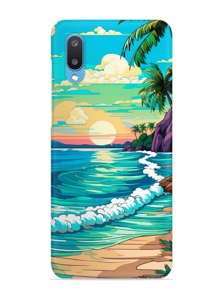 Beatiful Beach View Snap Case for Samsung Galaxy M02 Zapvi