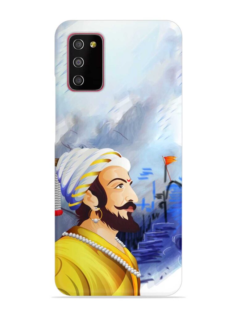 Shivaji Maharaj Color Paint Art Snap Case for Samsung Galaxy M02s Zapvi