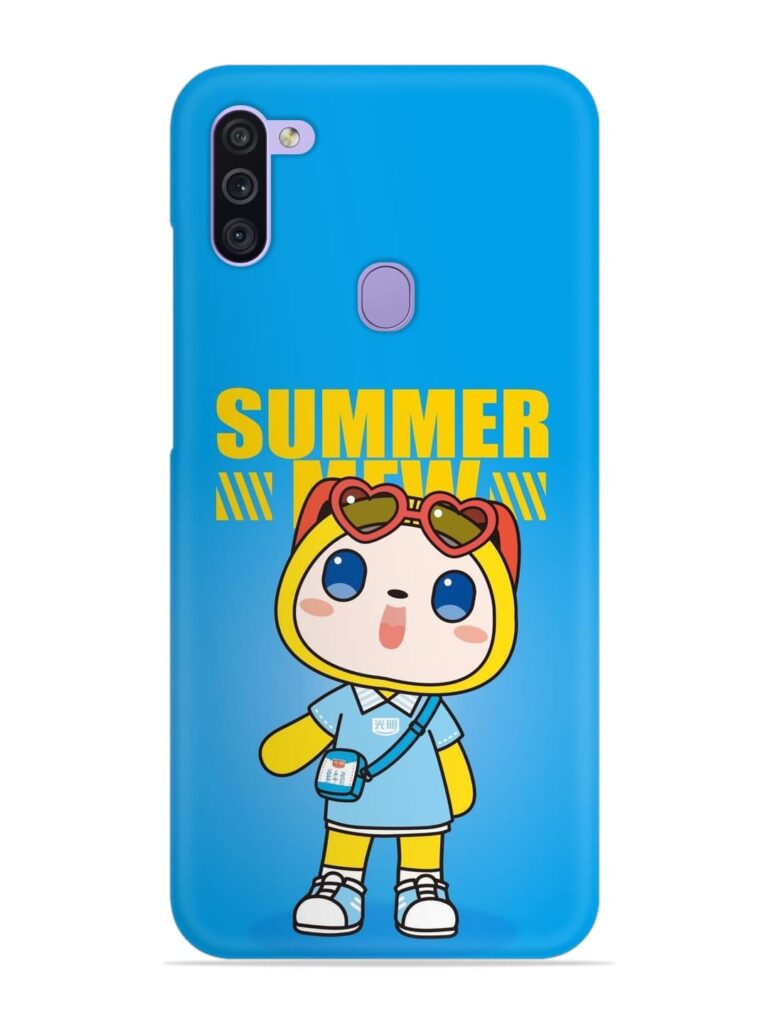 Summer Mew Cartoon Snap Case for Samsung Galaxy M11 Zapvi