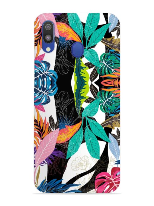 Floral Pattern Bright Snap Case for Samsung Galaxy M20 Zapvi