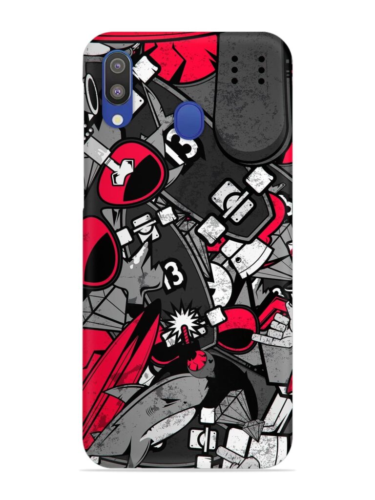 Doodle Textures Snap Case for Samsung Galaxy M20 Zapvi