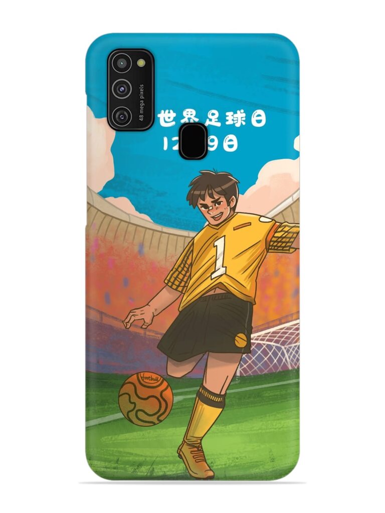 Soccer Kick Snap Case for Samsung Galaxy M21 (4G) Zapvi