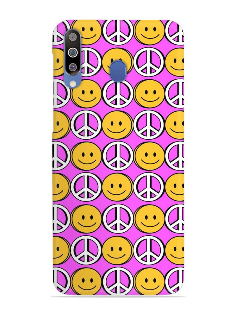 Smiley Face Peace Snap Case for Samsung Galaxy M30 Zapvi