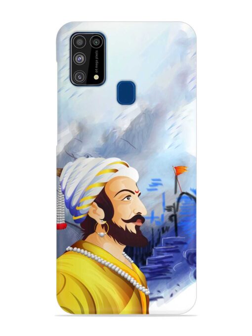 Shivaji Maharaj Color Paint Art Snap Case for Samsung Galaxy M31 Zapvi