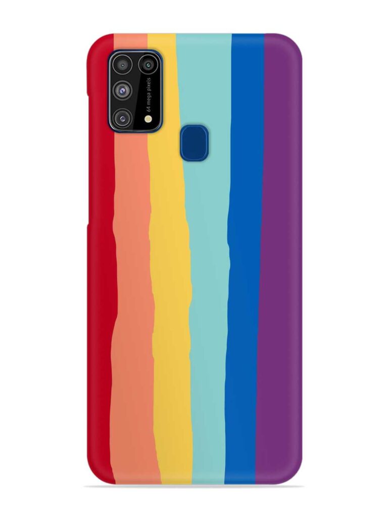 Rainbow Genuine Liquid Snap Case for Samsung Galaxy M31 Zapvi