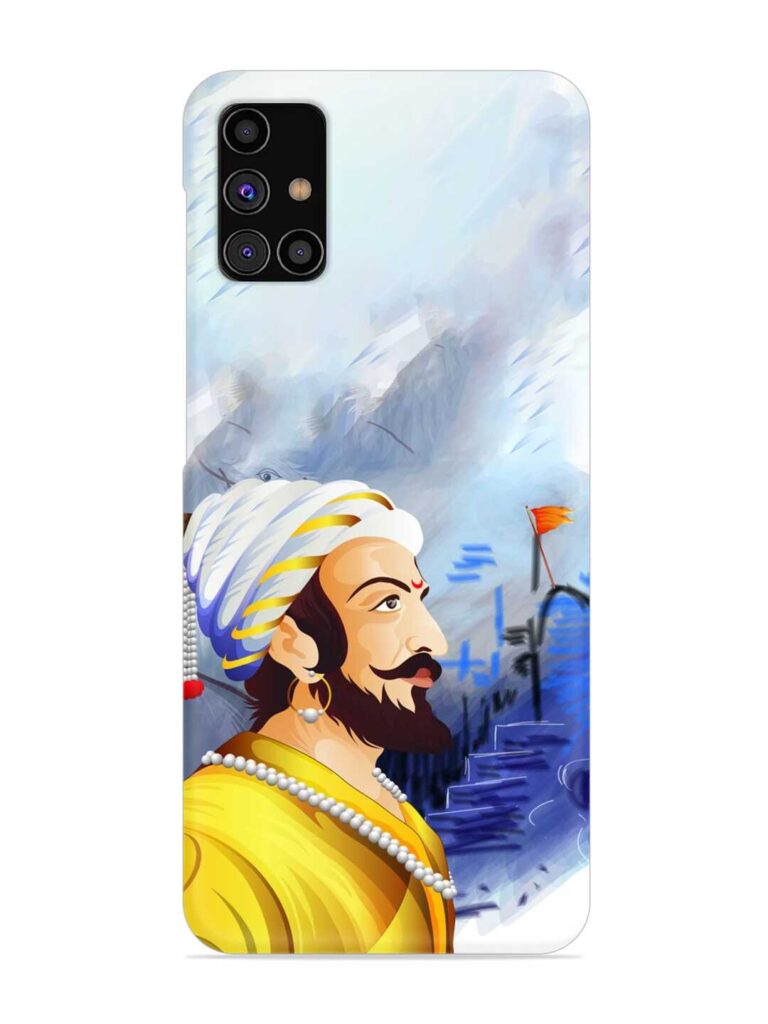 Shivaji Maharaj Color Paint Art Snap Case for Samsung Galaxy M31s Zapvi