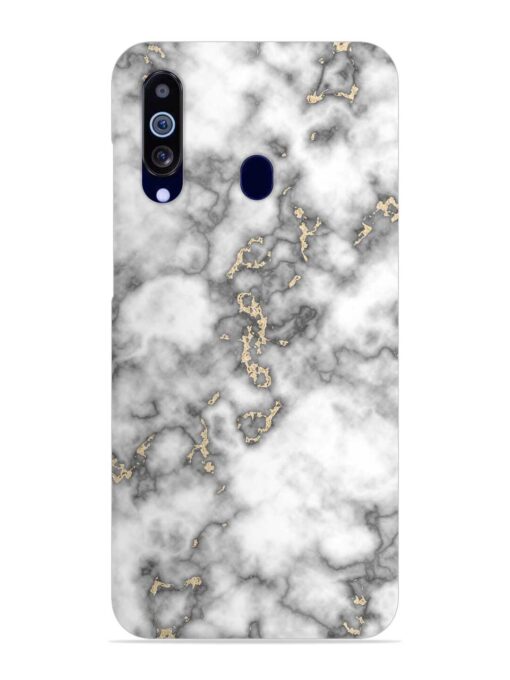 Gray And Gold Marble Snap Case for Samsung Galaxy M40 Zapvi