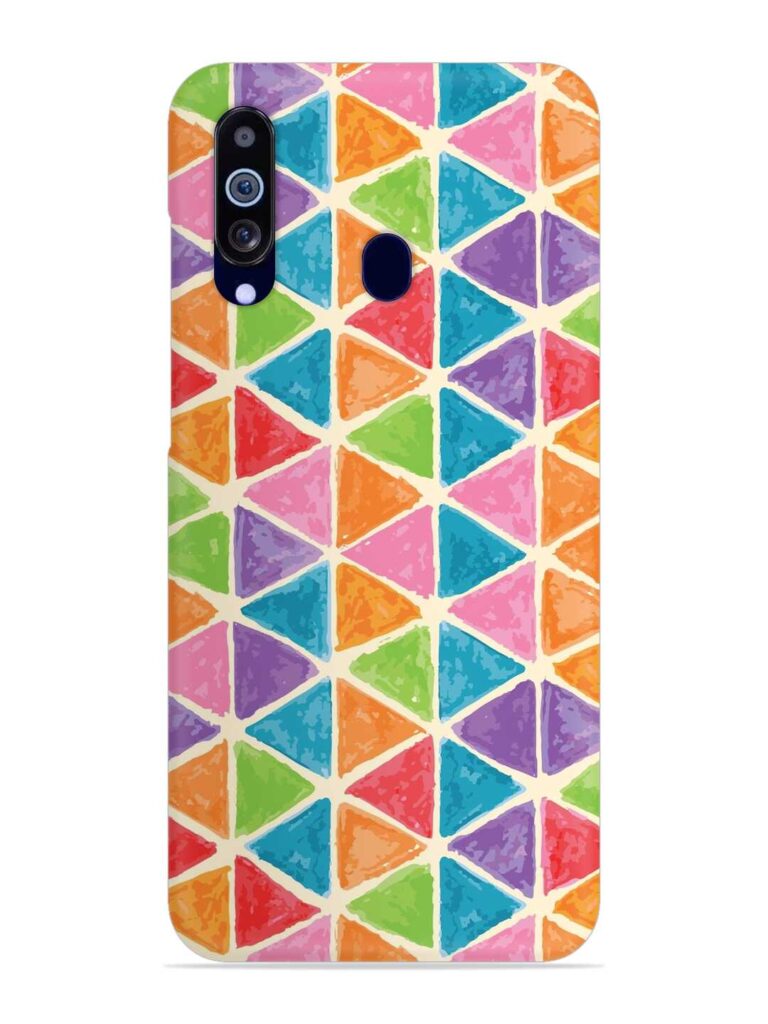 Seamless Colorful Isometric Snap Case for Samsung Galaxy M40 Zapvi