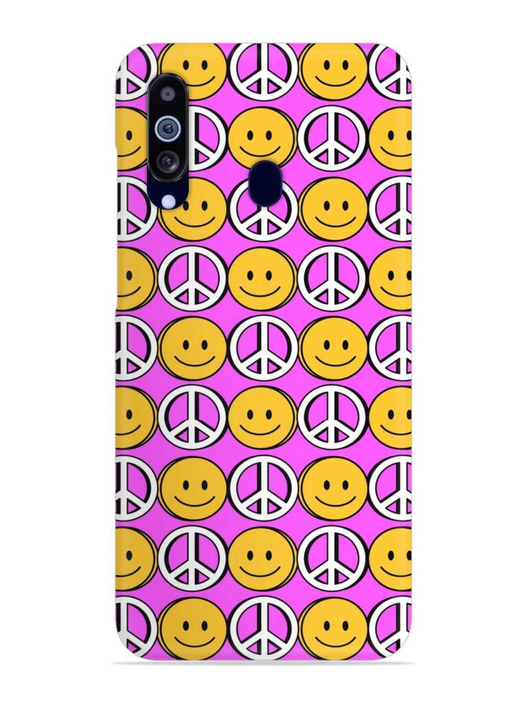 Smiley Face Peace Snap Case for Samsung Galaxy M40 Zapvi