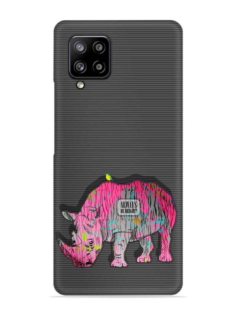 Vector Psychedelic Rhinoceros Snap Case for Samsung Galaxy M42 (5G) Zapvi