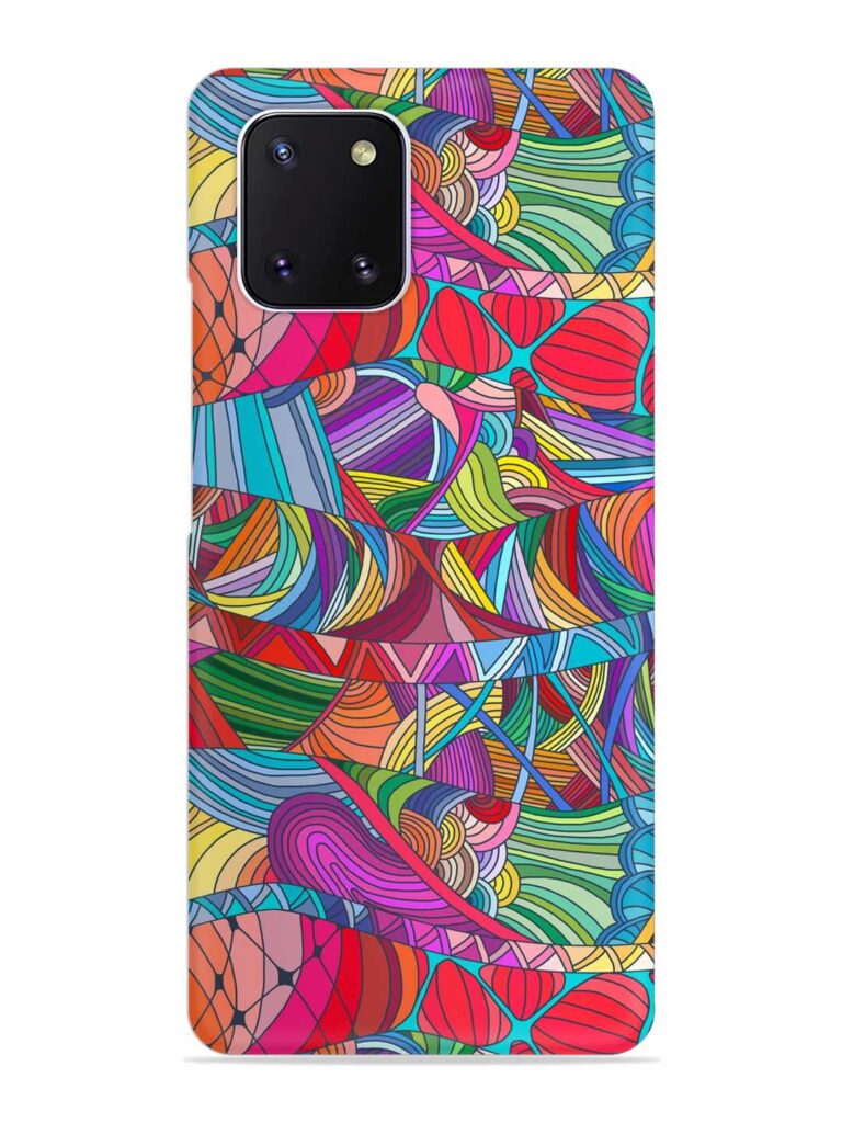 Seamless Patterns Hand Drawn Snap Case for Samsung Galaxy Note 10 Lite Zapvi