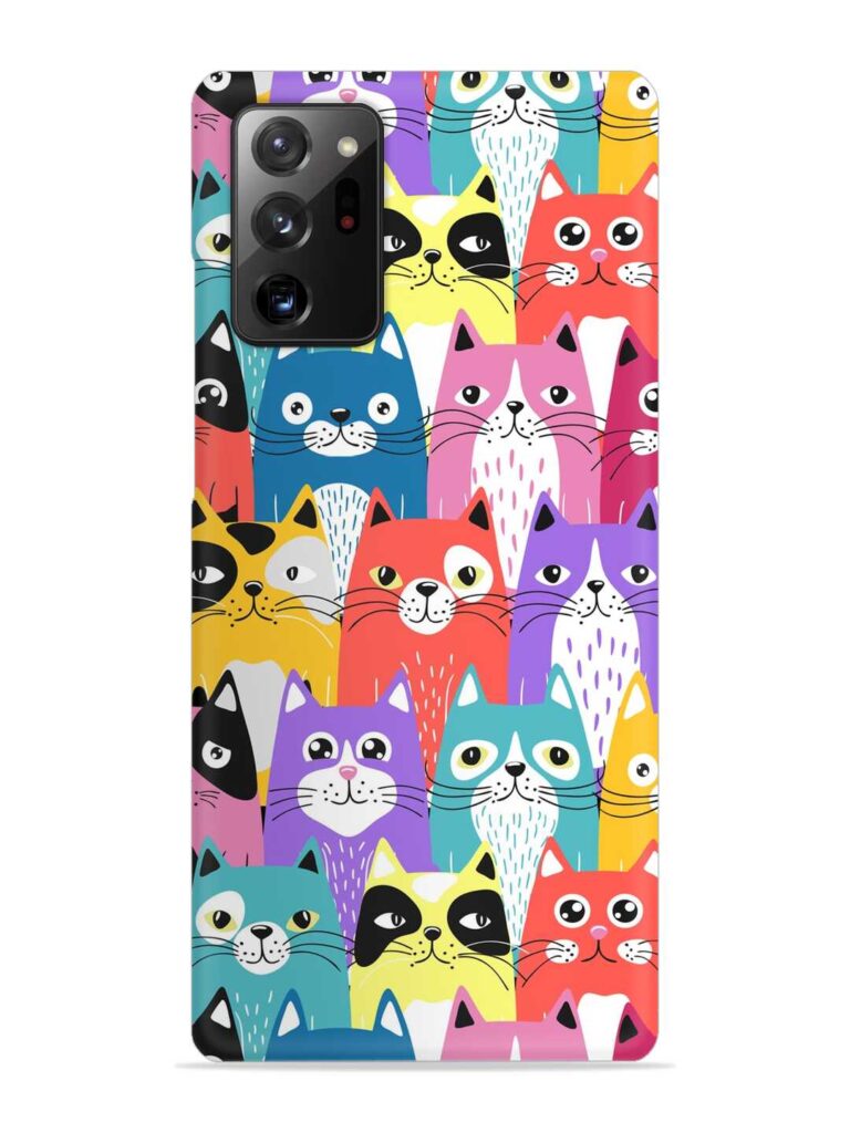 Funny Cartoon Cats Snap Case for Samsung Galaxy Note 20 Ultra Zapvi