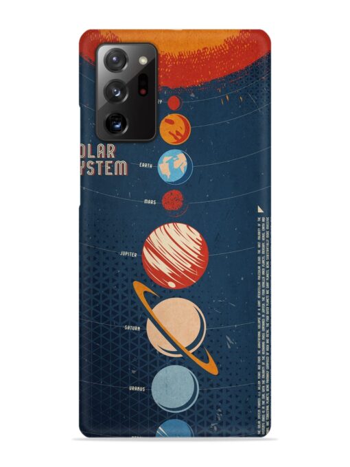 Solar System Vector Snap Case for Samsung Galaxy Note 20 Ultra Zapvi